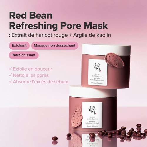 Beauty of Joseon Masque rafraîchissant pour les pores aux haricots rouges 140 ml, 4,73 fl.oz